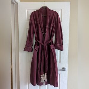 Yokohama The Silk House Vintage Luxury Robe 🏅 Collectors Robe Unisex Burgundy